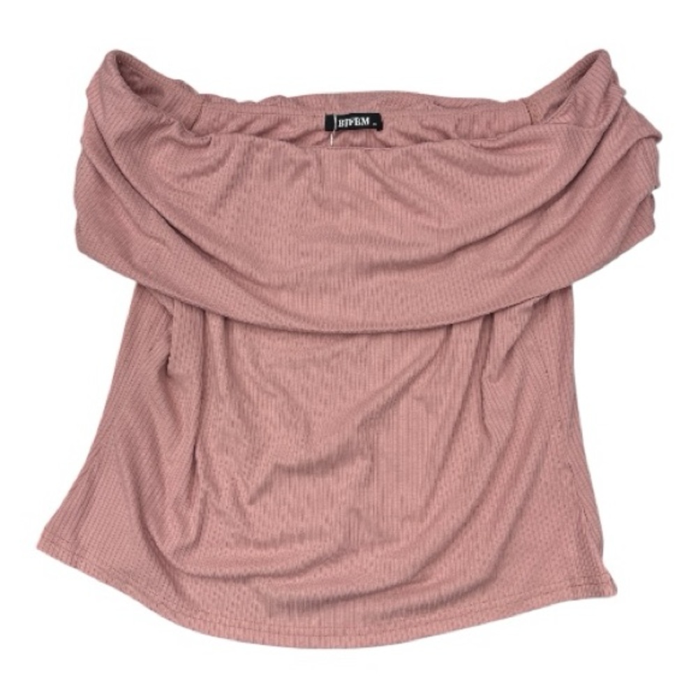BTFBM Women’s Pink Off-Shoulder Slightly Cropped Top SiZe XL NWT